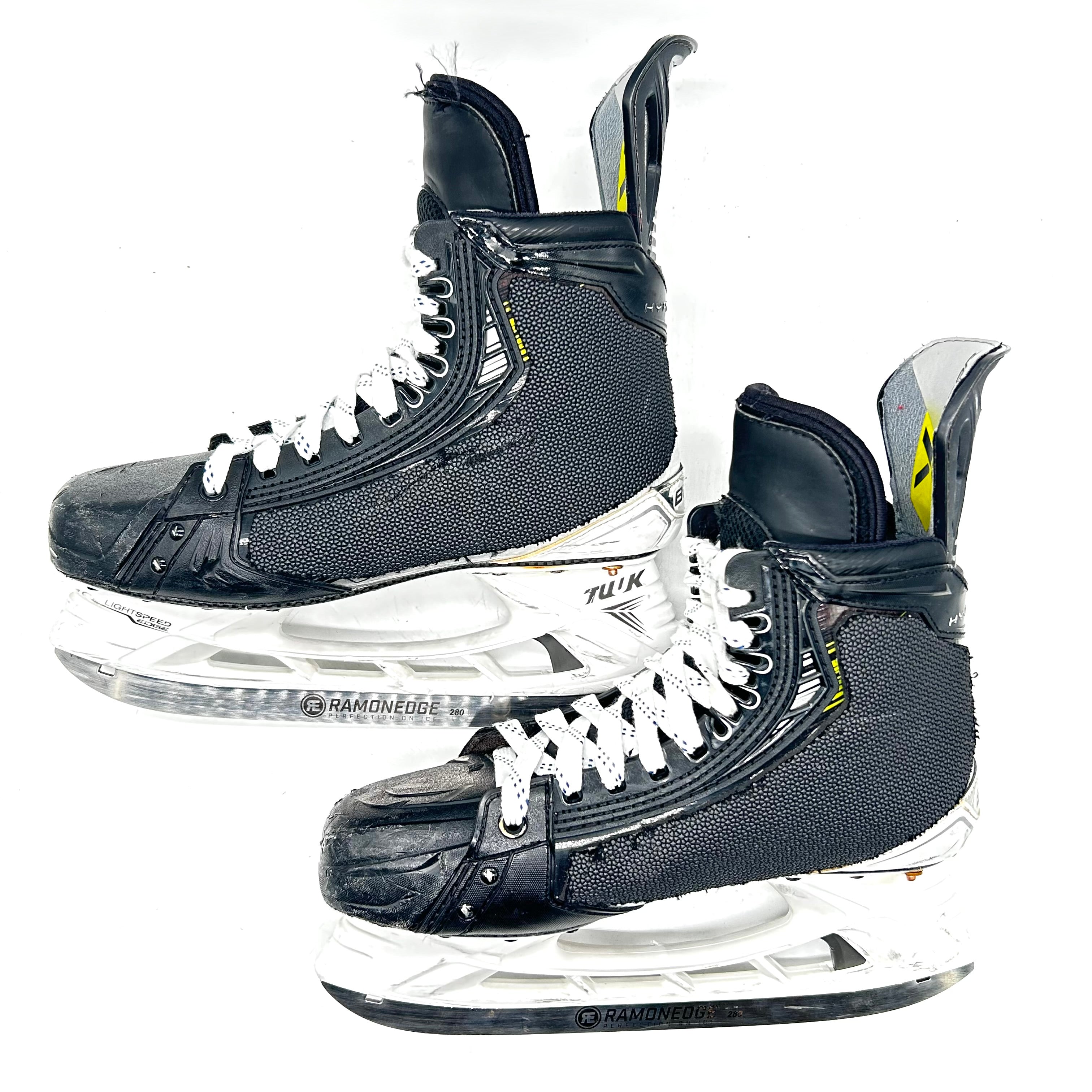 Bauer Vapor Hyperlite 2 - Patins NHL Pro Stock d'occasion - Jalen Chatfield - Taille 8.5D